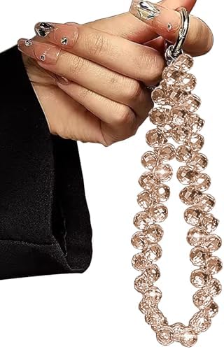 TENOC Beaded Phone Wrist Strap, Gold by TENOC