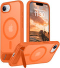 Temdan Magnetic Compatible with iPhone 17e Case & iPhone 16e Case,[Built-in Invisible Kickstand][Compatible with MagSafe][Military Grade Shockproof] Slim Translucent Matte Case for iPhone 16e/17e 6.1" by Temdan