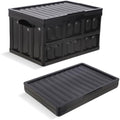 Collapsible Storage Bins,Collapsible Crates Basket (45L 1PK Black) by Shineyaplus