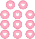PATIKIL 24mm Plastic Book Binding Discs, 11 Pack Discbound Expansion Discs Heart Binder Rings for DIY Notebook Planner, Pink by PATIKIL