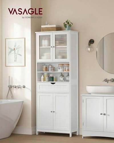 VASAGLE Storage Cabinet, Freestanding, Drawer, Open Compartments - Image 2