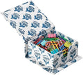 CPC Apatite Blue Block Print Cotton Desk Organizer Sticky Note Holder by COTTONPRINTCLUB