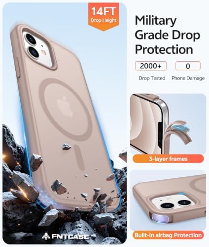 FNTCASE for iPhone 12/12 Pro Case, with Screen Protector, Fit for Magsafe - Image 6