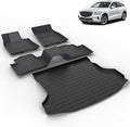 All Weather Car Floor Mats & Cargo Liner Set Fit for Genesis GV70 (Not fit Electrified) 2022 2023 2024 2025 2026 Floor Liners Trunk Liner GV70 Cargo Mat Accessories Black by VOUKIY
