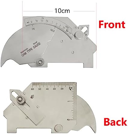 3pcs/Set MG-11 Cam Type Weld Gauge Metric & Inch + V-WAC Gage Biting Edge Stainless Steel Welding Gauge + MG-8 Bridge Cam Gage Welding Gauge - Image 3