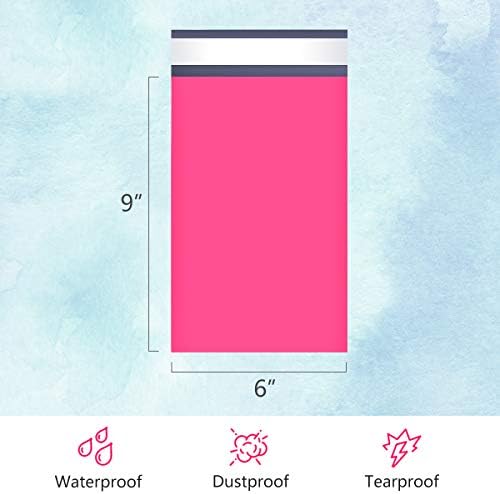UCGOU Small Poly Mailers 6x9 Inch Hot Pink 200 Pack Plastic Shipping Bags - Image 2
