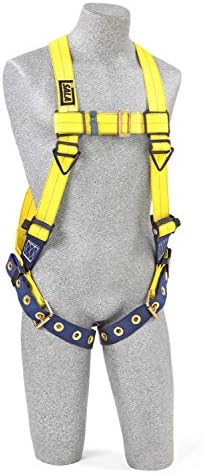 3M Personal Protective Equipment DBI-SALA 1101251 Delta Vest-Style Harness with Back D-Ring, Small, Yellow by Unknown