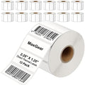 MaxGear 2.25" x 1.25" Direct Thermal Labels, 12000 Pcs/12 Rolls by MaxGear