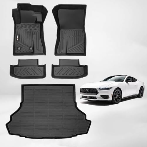 AIPOIL® Custom Fit TPE Floor & Cargo Liners for 2015-2026 Ford Mustang by AIPOIL