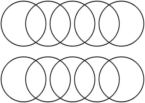 uxcell Nitrile Rubber O-Rings 200mm OD 193mm ID 3.5mm Width, Metric Sealing Gasket, Pack of 10 by uxcell