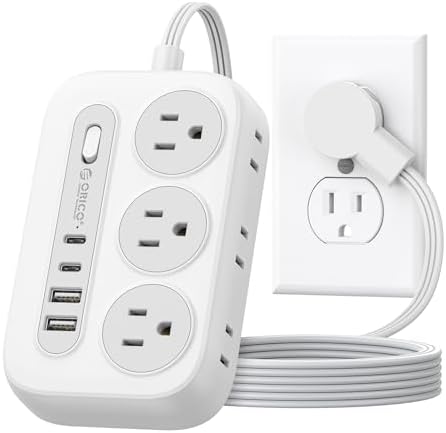 ORICO Surge Protector Power Strip, Multiple Outlets Extension Cord by ORICO