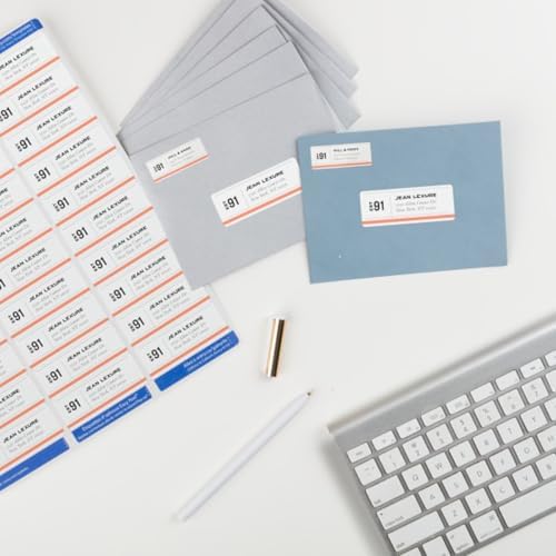 Avery Easy Peel Printable Address Labels, Sure Feed Technology, 1" x 2-5/8" Customizable Stickers, White, 750 Blank Mailing Labels, Great for Mailing, Shipping, and More (8160) - Image 6