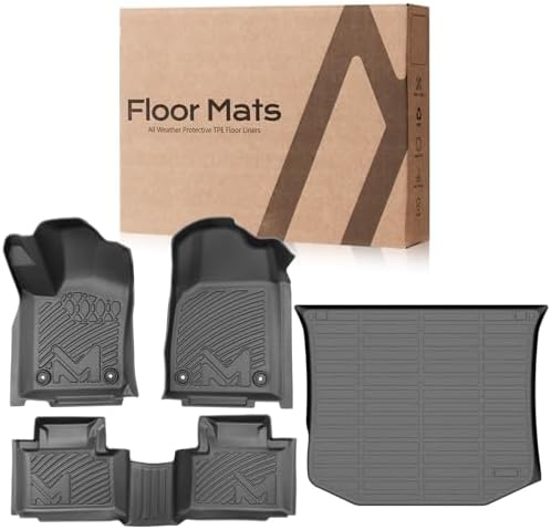 TPE Automotive Floor Mats & Cargo Liner Custom for 2016-2021 Jeep Grand Cherokee & 2022 WK (Not for L), All Weather Cover Protection Waterproof Black Floor Liner Front & Rear Row Full Set Car Mats - Image 7