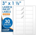 3" X 1.5" Matte White Printable Address Labels (30 Sheets, 420 Stickers) by SpartanIndustrial