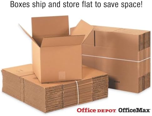 Aviditi 121218 Corrugated Cardboard Box 12" L x 12" W x 18" H, Kraft, for Shipping, Packing and Moving (Pack of 25) - Image 3