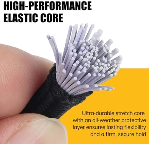 Bungee Cords with Hooks, 8 Pack 24 Inch Thick Elastic Rope – Strong, Stretchy Tie Downs with Secure Hooks for Cargo, Camping, Tents, Luggage – All-Weather - Image 4