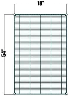 Green Epoxy Wire Shelf |Pack of 2 Shelves| for Storage in Humid Environments | Ideal for Restaurants, Stores, Businesses and Homes (Green Epoxy Wire Shelves, 18''W x 54''L) - Image 2