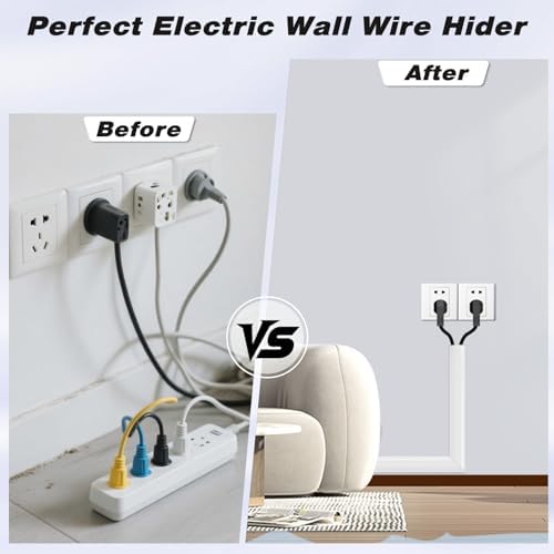39" Silicone Cord Hider for Wall Mount TV,Large Self-Adhesive Cable Hider - Image 5