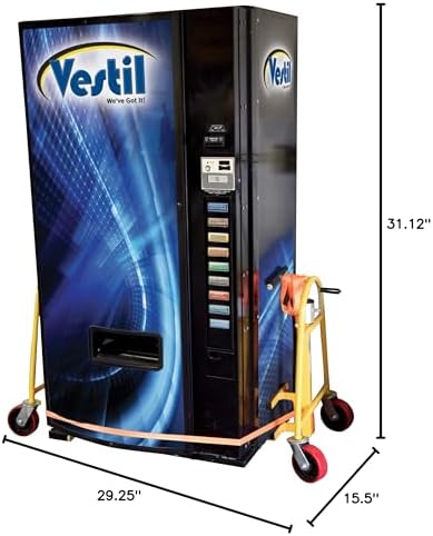 Vestil MFM-1300 Steel Machinery/Vending Machine Lifts 15-1/2 In. x 29-1/4 In. x 31-1/8 In. 1300 Lb. Capacity Yellow - Image 7