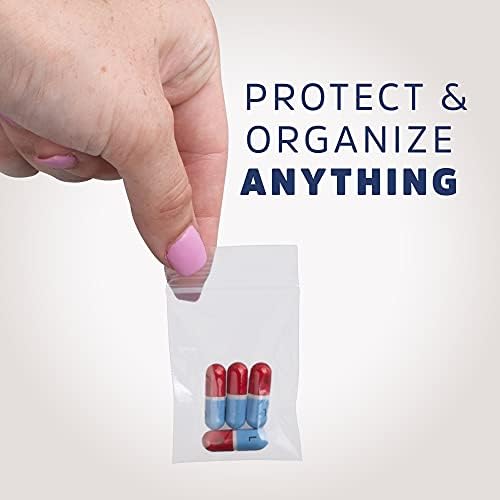 1.5" x 2" Small Zip Bags, 1000 Count, 2 Mil, Zip Top Lock, Resealable, GPI - Image 5