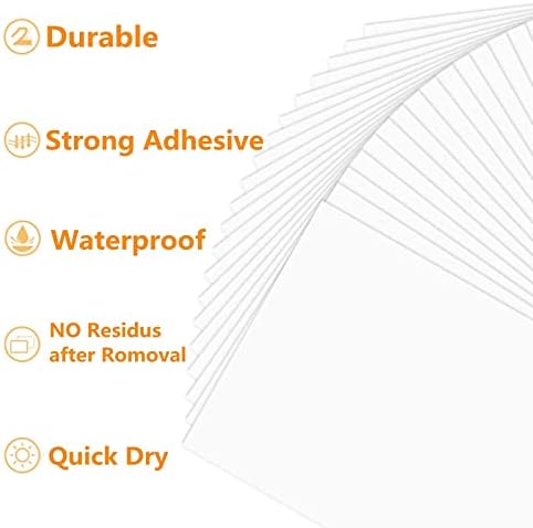 LabelMore 100 Sheets, Printable Sticker Paper, 8.5" x 11" Sticker Printer Paper Sheet for Laser & Inkjet Printers - Image 4