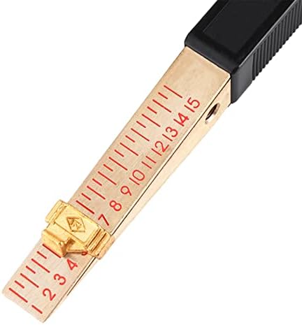 Taper Gauge, Universal Standard Gap Welding Wedge Feeler House Engineering Flatness Shaped Hole Measure Tool Aperture Scale Stepped Pipe Inspection Measuring Ruler for Width Thickness (Accuracy 0.5mm) - Image 4