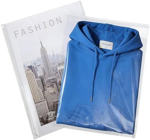 Clear Self‑Sealing Cellophane Bags 12x16 Inches, 60Pack Clear Plastic Poly Shipping Bags with Reinforced Edge for Small Business Packaging Clothing, Shirts, Decorative Wrappers & Artwork by Unknown