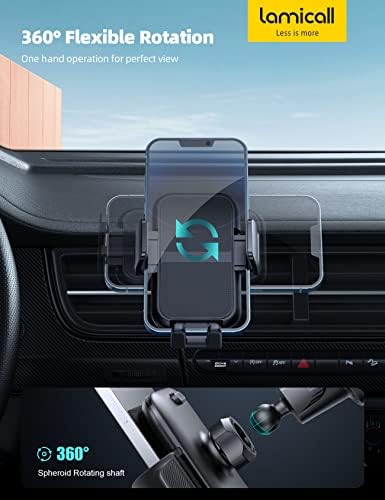 Lamicall 2026 Wider Clamp & Metal Hook Car Phone Holder Vent Accessories - Image 6