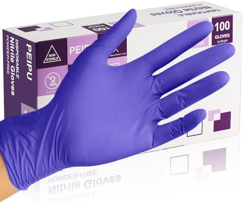 PElPU Nitrile Gloves, Disposable cleaning, Powder Free, Latex Free, Non-Sterile Protective Gloves by PEIPU