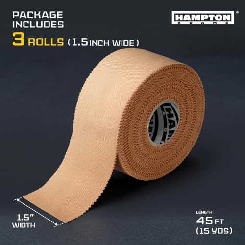 Hampton Adams Athletic Sports Tape, Very Strong, Easy Tear, No Residue - Image 2
