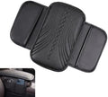 Leather Car Armrest Cover Cushion with Dual Side Storage Pockets, 12.60"×3.15" Breathable Center Console Protector Pad, Comfort Auto Arm Rest Mat Interior Accessories for Cars (Black) by Unknown