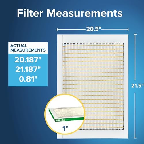 Filtrete 20.5x21.5x1 in. Air Filter, MERV 8, MPR 700, 4 HVAC Filters - Image 2