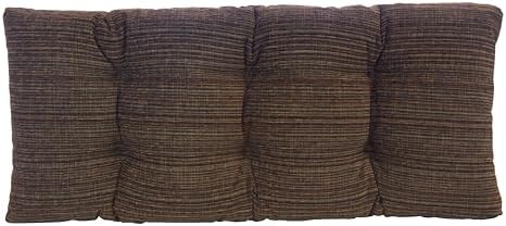 Klear Vu The Gripper Non-Slip Tufted Bench Cushion for Indoor Furniture, Assembled in USA, Entryway Storage, Bay Window, Corner Nook or Piano Seat, 33 Inches, Chenille Chocolate by KlearVUHomeTextiles