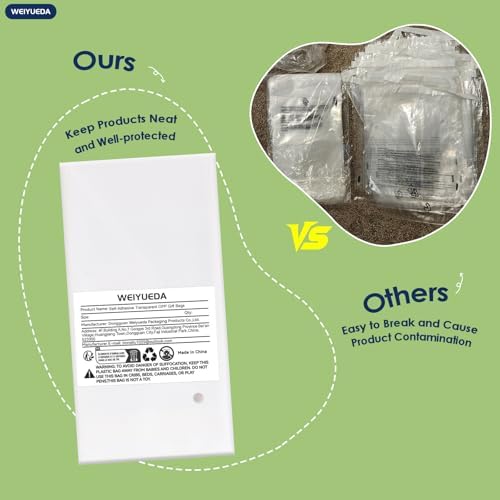 9x12 IN Clear Self Sealing OPP Cellophane Bags, 50 Pcs, Large Plastic Bags for Gifts, Food Packaging, Clothing, Apparel & Garment Storage - Image 5