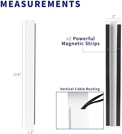 VIVO White 14 inch Cable Management Channel for Desk Leg, DESK-AC01-1MW - Image 3