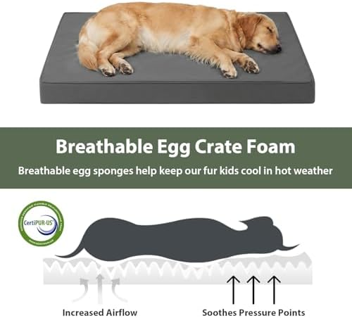 WNPETHOME Outdoor Waterproof Dog Bed Large Sized, Washable Creat Pad 47" - Image 5