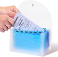 H4D Coupon Receipt Holder, 13 Pocket Accordion File Folder, 7 x 4.5, Blue by H4D