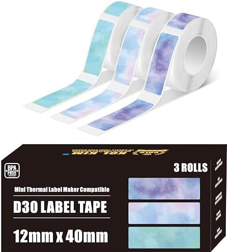 D30 Labels for Phomemo D30 Labels Tape for NADA Print N10 Printer 12mm*40mm - Image 2
