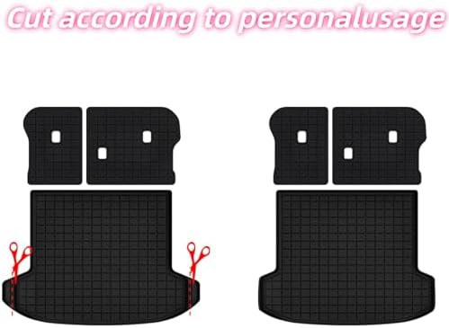 Cargo Mat with Backrest Protection for 2026 KIA Sportage（fit for Fuel&Hybrid）,TPE All Weather Protection Cargo Liner with Velcro Rear Seats Backrest car Accessories-Black - Image 2