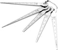 LiebeWH Taper Gage Set Stainless Steel Taper Feeler Ruler Hole Inspection Tool for Measuring Inner Diameter Welding Gap Gauge by LiebeWH