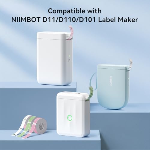 NIIMBOT Red Cable Labels for D11/D110/D101 Label Maker, 0.49'' x 4.29''(12.5mm x 109mm), Thermal Label Tape for Home Office Labeling Tape Replacement - Image 5