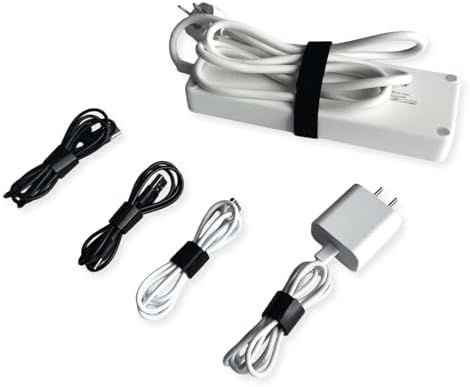 3/4 Inch x 50ft Black Hook and Loop Wrap Roll Tape Bundling Ties Fasten to Themselves|Reusable Multi-Purpose Cable Ties Double Sided Self-Gripping Strips for Home,Garden,Office,Data Center - Image 2