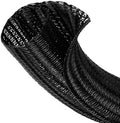 1/4" Cable Management Loom Wrap Sleeve Cord Wire Hider Organizer Covers by ELECFUN