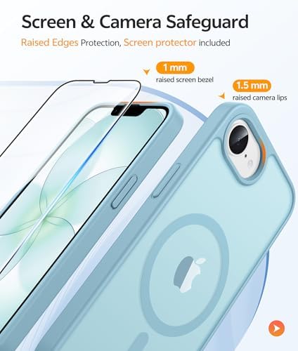 FNTCASE for iPhone 17e/ iPhone 16e Case, Fit for Magsafe, Screen Protector - Image 4