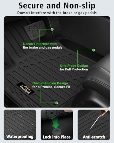 Floor Mats & Cargo Mat with Backrest Mat for Hyundai Tucson 2022-2026 Fuel - Image 5