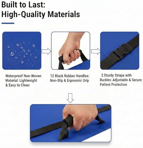 Heavy Duty Rescue Patient & Pet Stretcher Gurney, 400 lbs, 2 Pack - Image 3