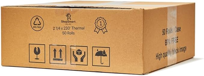 2 1/4” x 230' Thermal Receipt Paper Rolls Compatible - Image 6