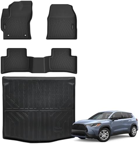 AUXKO Floor Mats Cargo Mat for 2026-2022 Toyota Corolla Cross AWD by AUXKO
