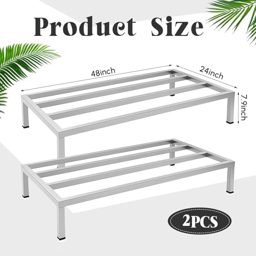MorningRo 2 Pack Dunnage Rack 48" Long x 24" Wide, 7.9" Height - Image 3