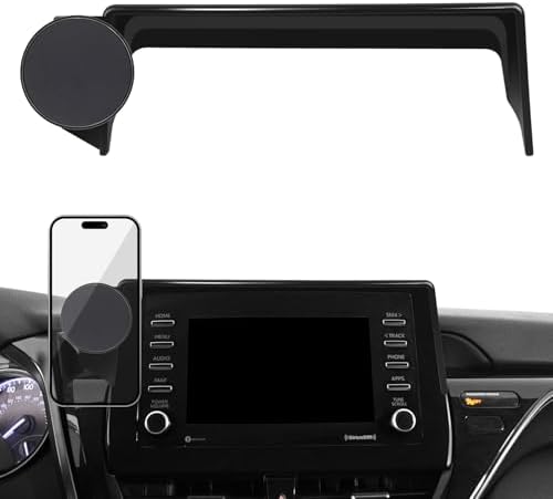 Car Phone Holder Fit for Toyota Camry 2021 2022 2023 2024 - for MagSafe Magnetic Cell Phone Mount for Camry Accessories 7 inch Touchscreen - Strong Magnets for iPhone (NOT FIT 9 inch) by Unknown